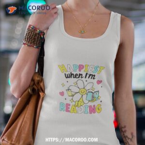 Happiest When I’m Reading Book Lover Shirt