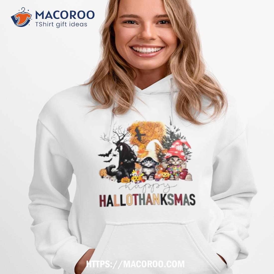 Happy Hallothanksmas Cat Lover Shirt Happy Hallothanksmas Cat Lover Shirt