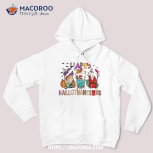 happy hallothanksmas funny halloween thanksgiving christmas shirt hoodie