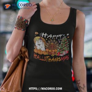 Happy Hallowthanksmas Fall Christmas Halloween Family Shirt