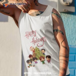 happy holidays from bts shirt tank top 1