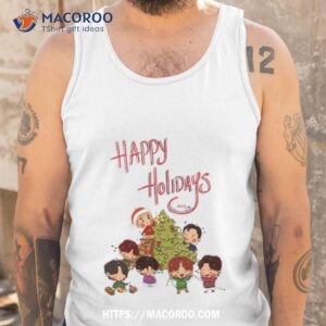 happy holidays from bts shirt tank top
