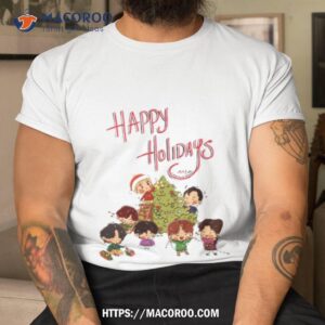 happy holidays from bts shirt tshirt
