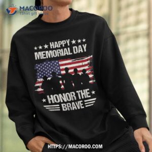 happy memorial day honor the brave military vintage veteran shirt sweatshirt