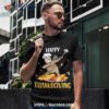 Happy Thanksgiving Cute Dabbing Sloth Chef Eating Lover Shirt