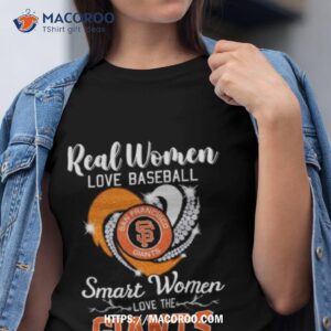 heart diamond real women love baseball smart women love the san francisco giants 2023 shirt tshirt