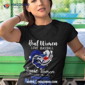 Heart Diamond Real Women Love Baseball Smart Women Love The Toronto Blue Jays 2023 T Shirt