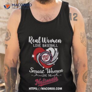heart diamond real women love baseball smart women love the washington nationals 2023 shirt tank top