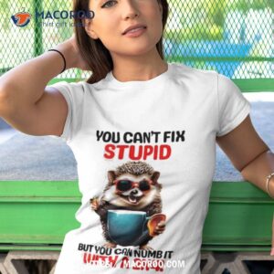 Hedgehog You Can’t Fix Stupid But You Can Numb It With A 2×4 Shirt
