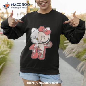 Hello Kitty Skeleton Pink Halloween 2023 Cute T Shirt 2 hello kitty skeleton pink halloween 2023 cute t shirt sweatshirt