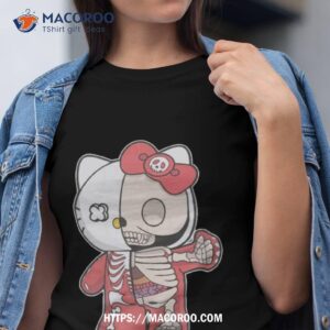 hello kitty skeleton pink halloween 2023 cute t shirt tshirt