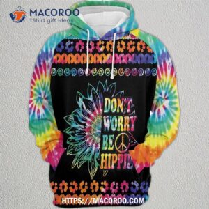 Hippie All Over Print 3D Hoodie