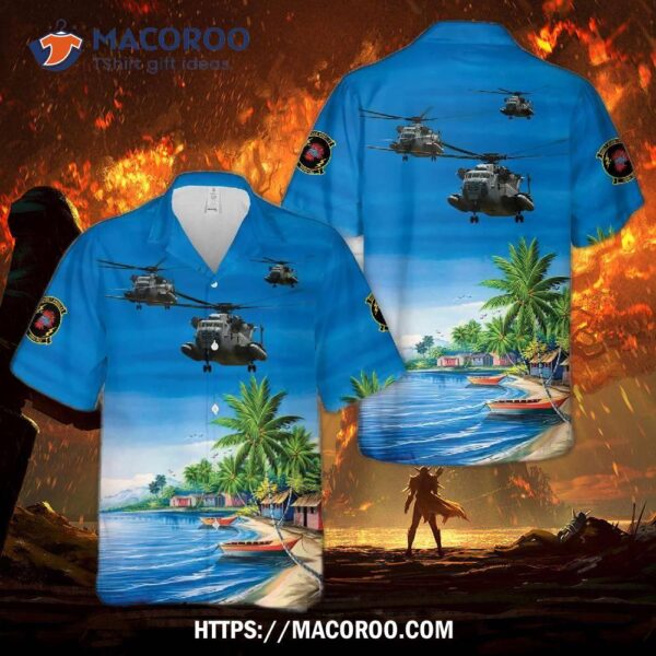 Hmh-362 Ch-53D Hawaiian Shirt