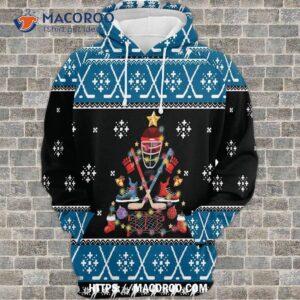 hockey gosblue 3d sublimation print novelty graphic hoodies unisex christmas printed 0