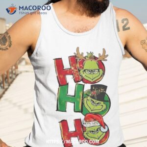 hohoho handrawing green grinch shirt tank top 3