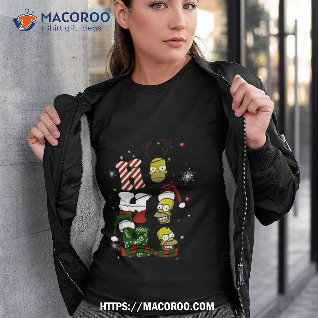 Hohoho Homer Simpson Christmas The Simpsons Cartoon 90s Shirt Hohoho Homer Simpson Christmas The Simpsons Cartoon 90s Shirt