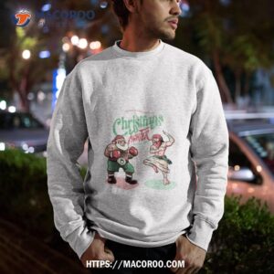 holidays fighting jesus x santa claus xmas by tobe fonseca shirt sweatshirt