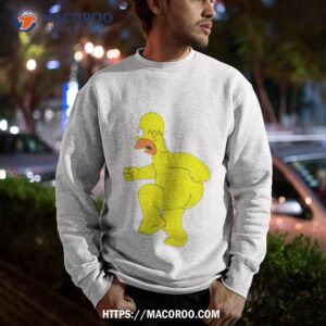 Homer Simpson Nude Funny Cartoon Shirt 2 homer simpson nude funny cartoon shirt sweatshirt