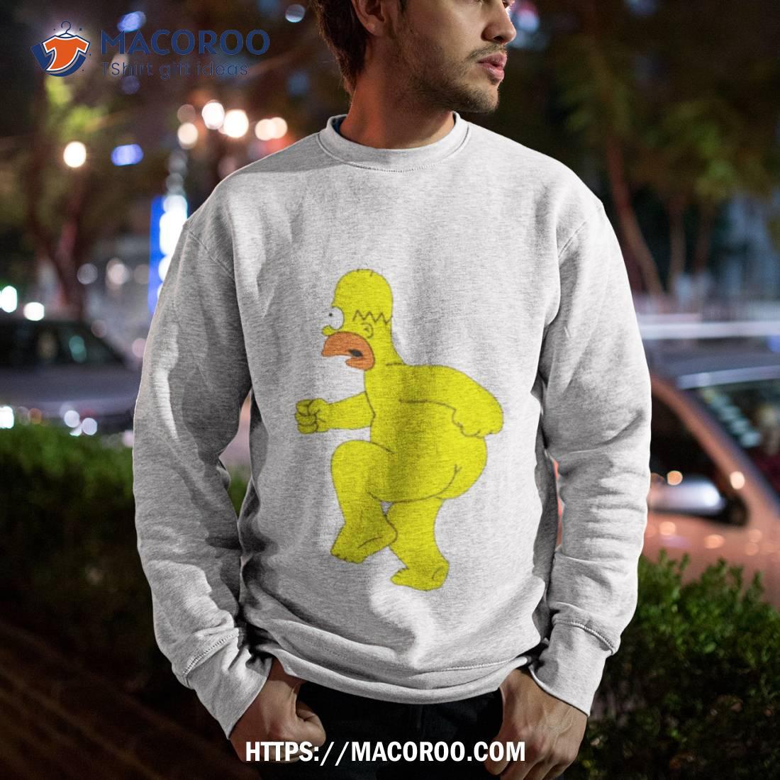 Homer Simpson Nude Funny Cartoon Shirt Homer Simpson Nude Funny Cartoon Shirt