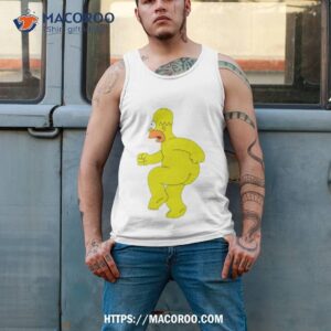 Homer Simpson Nude Funny Cartoon Shirt 3 homer simpson nude funny cartoon shirt tank top 2