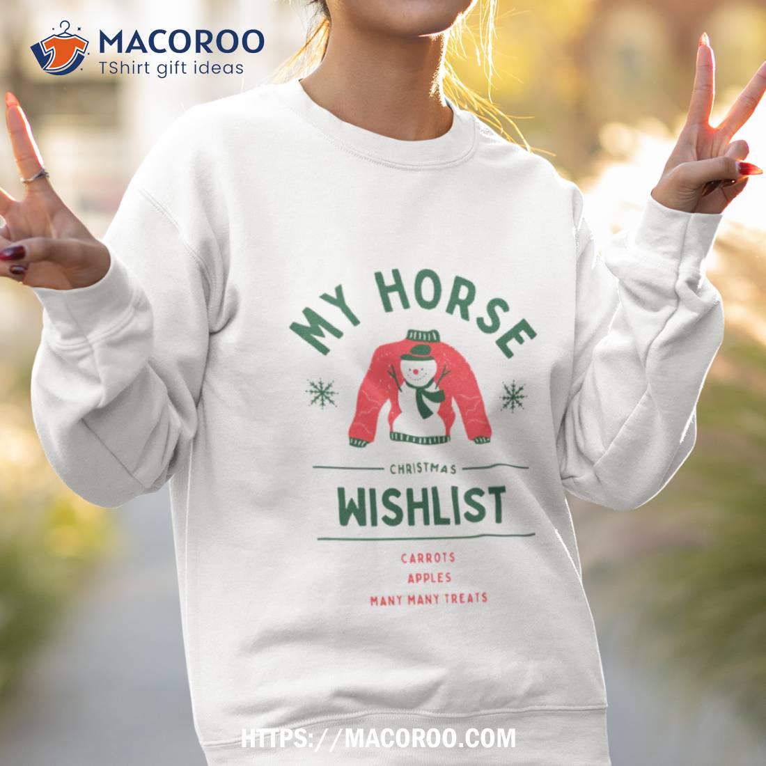 Horse Christmas Themed Shirt Horse Christmas Themed Shirt