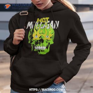 hot mulligan skullfire green shirt hoodie 3