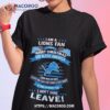 I Am A Detroit Lions Fan A Say Merry Christmas God Bless America I Don’t Care Leave T Shirt