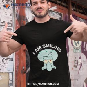 i am smiling squidward shirt tshirt 1