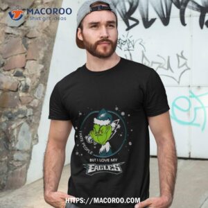 i hate people but i love my philadelphia eagles grinch christmas t shirt tshirt 3
