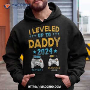I Leveled Up To Daddy 2024 Funny Soon Be Dad Shirt