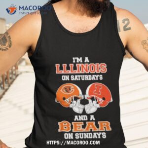 I’m A Illinois On Saturdays And A Bears On Sundays Helmet 2023 T Shirt 3 i m a illinois on saturdays and a bears on sundays helmet 2023 t shirt tank top 3