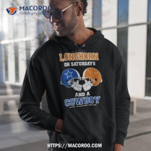 i m a longhorns on saturdays and a cowboys on sundays helmet 2023 t shirt hoodie 1