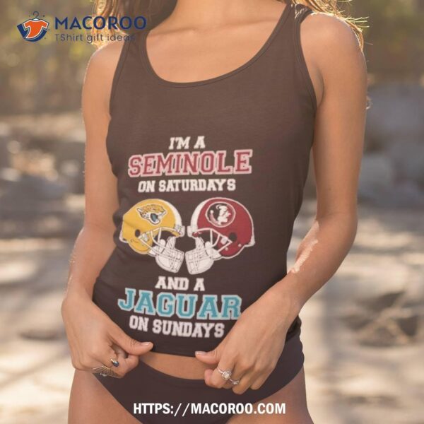 I’m A Seminoles On Saturdays And A Jaguars On Sundays Helmet 2023 T Shirt