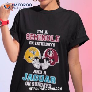 i m a seminoles on saturdays and a jaguars on sundays helmet 2023 t shirt tshirt 1