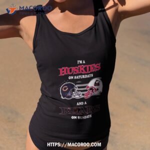 i m an chicago bears on saturdays and a northern illinois huskies on sundays 2023 shirt tank top 2