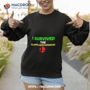 i survived the global ban database shirt sweatshirt