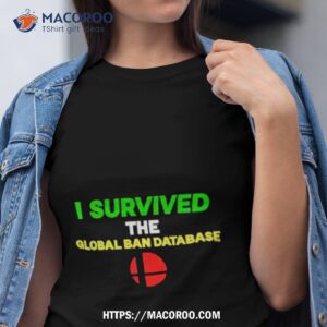 i survived the global ban database shirt tshirt