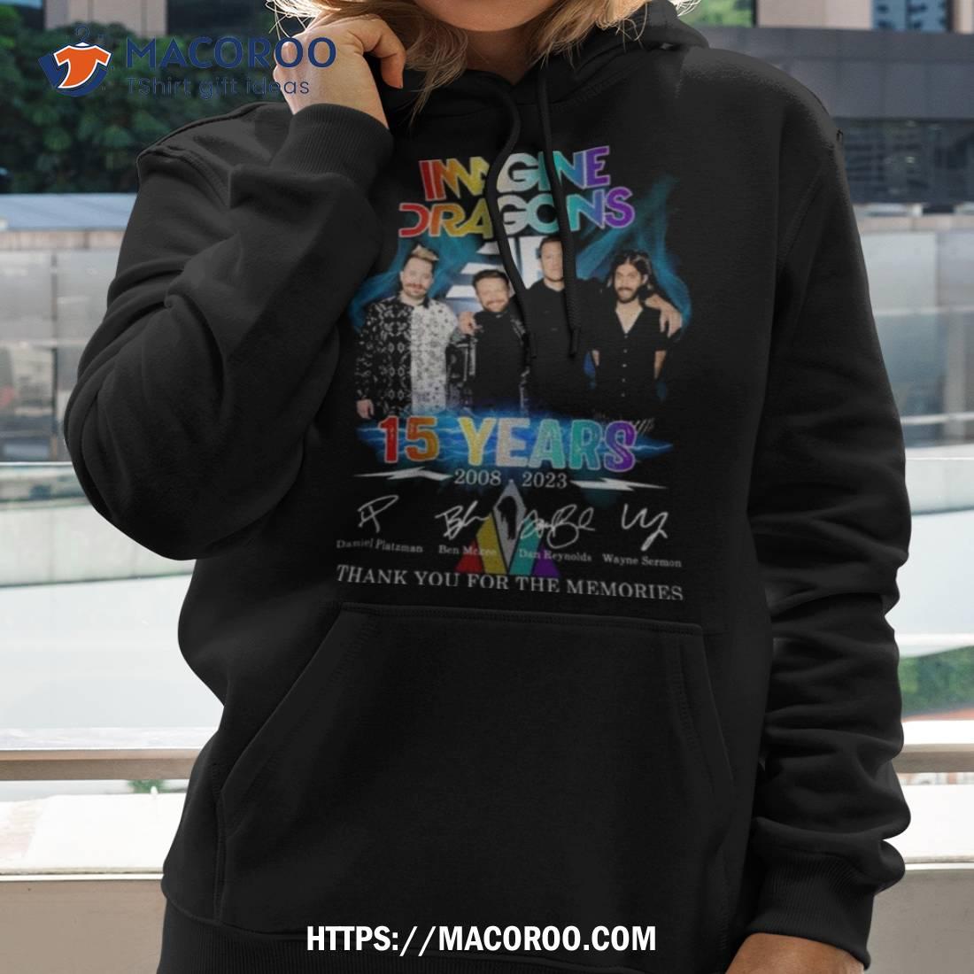 Imagine Dragons 15 Years 2008 – 2023 Signature Thank You For The Memories Signatures T Shirt Imagine Dragons 15 Years 2008 – 2023 Signature Thank You For The Memories Signatures T Shirt