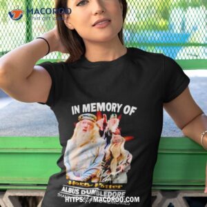 in memory of harry potter albus dumbledore thank you for the memories shirt tshirt 1