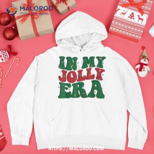 in my jolly era christmas lights merry holly xmas shirt hoodie