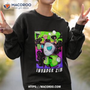 invader zim gir unzipped shirt sweatshirt 2