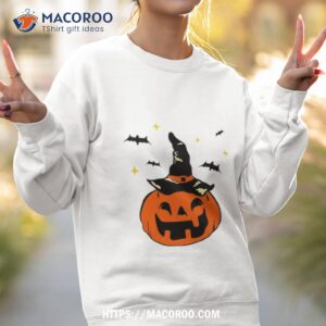 jack o lantern witches hat and bats shirt sweatshirt 2