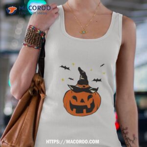 jack o lantern witches hat and bats shirt tank top 4