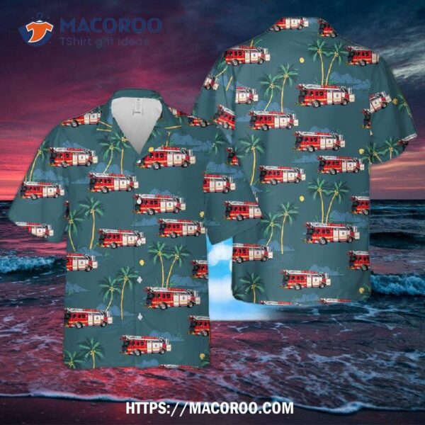 Jacksonville Fire And Rescue Department Aerial Ladders Hawaiian Shirt