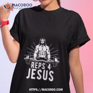 jesus bodybuilding christmas shirt tshirt 1