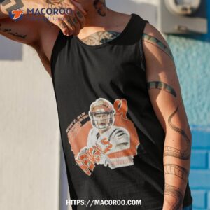 Joe Burrow Football Paper Cincinnati Bengals T Shirt 3 joe burrow football paper cincinnati bengals t shirt tank top 1