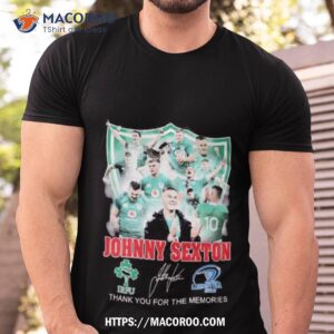 johnny sexton thank you for the memories t shirt tshirt