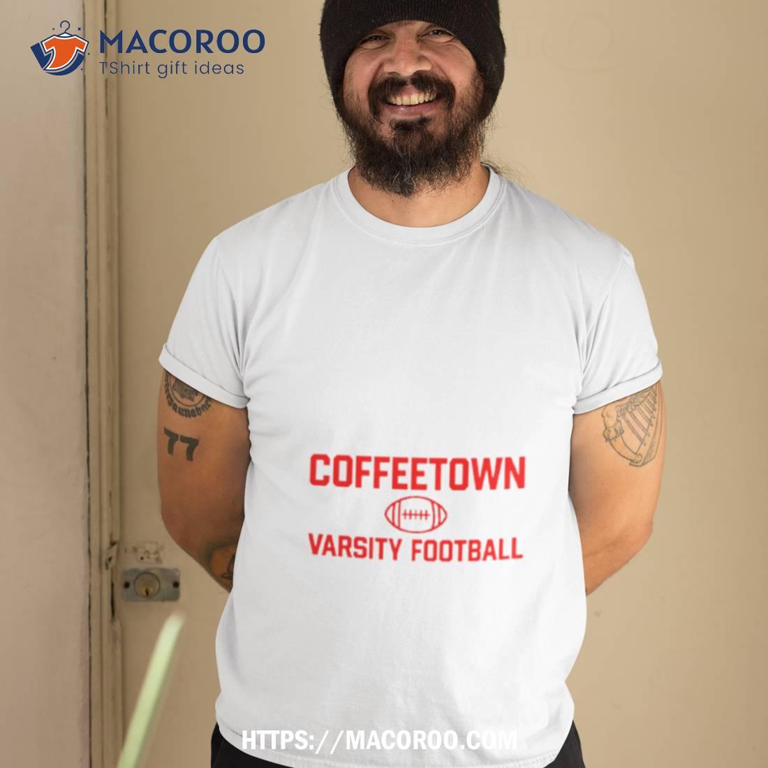 Josh Pate Wearing Coffeetown Varsity Football Shirt Josh Pate Wearing Coffeetown Varsity Football Shirt