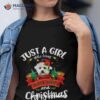 Just A Girl Who Loves Bichon Frises & Christmas Funny Xmas Shirt