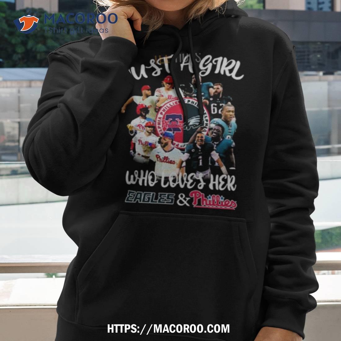 Just A Women Who Loves Her Philadelphia Eagles shirt, hoodie